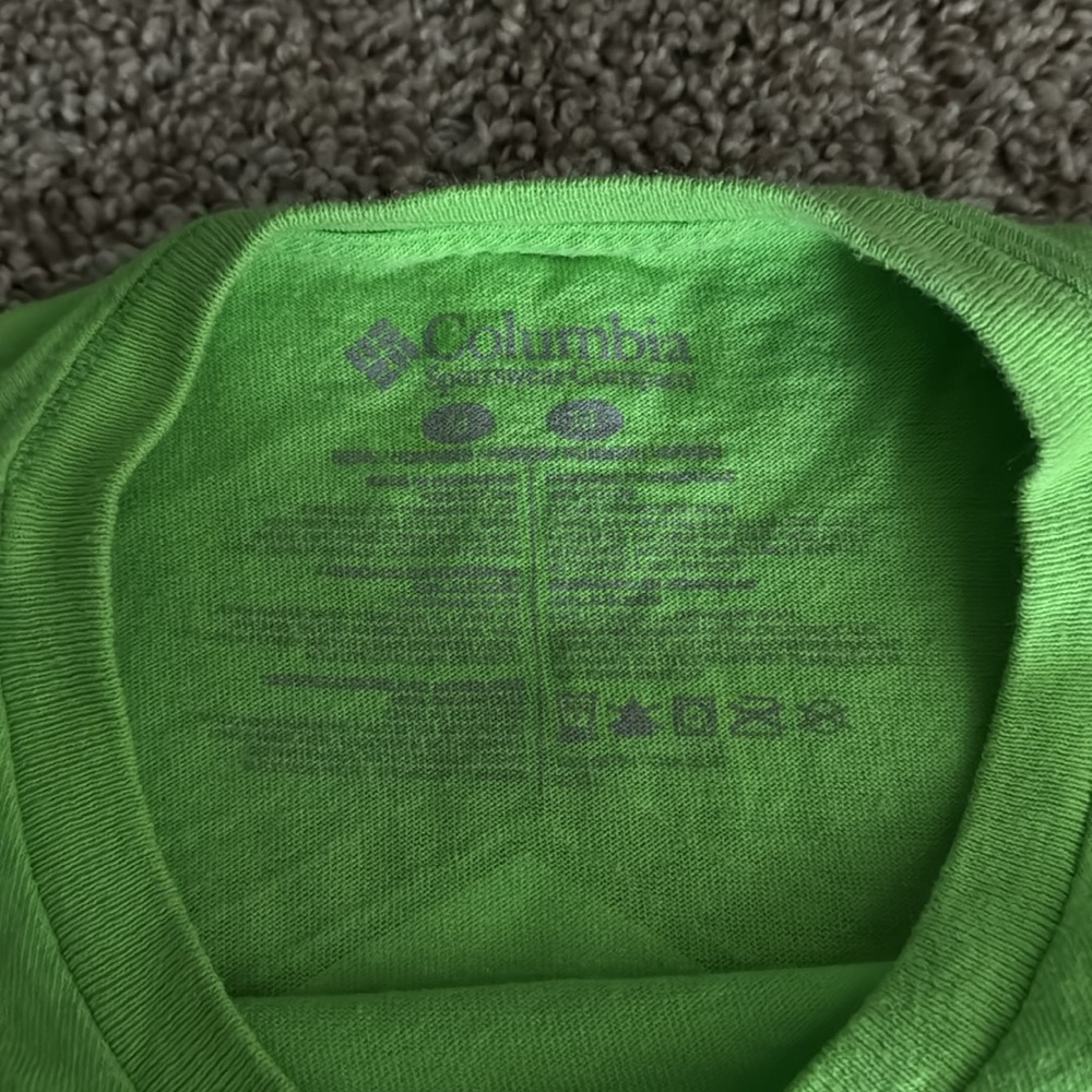 Columbia PFG Lime Green Shirt - Picture 4 of 6